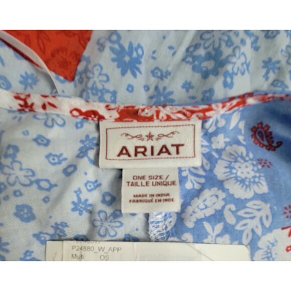 Ariat Womens Multicolor Patchwork Kimono Cover-Up One Size Lightweight New - Picture 3 of 10